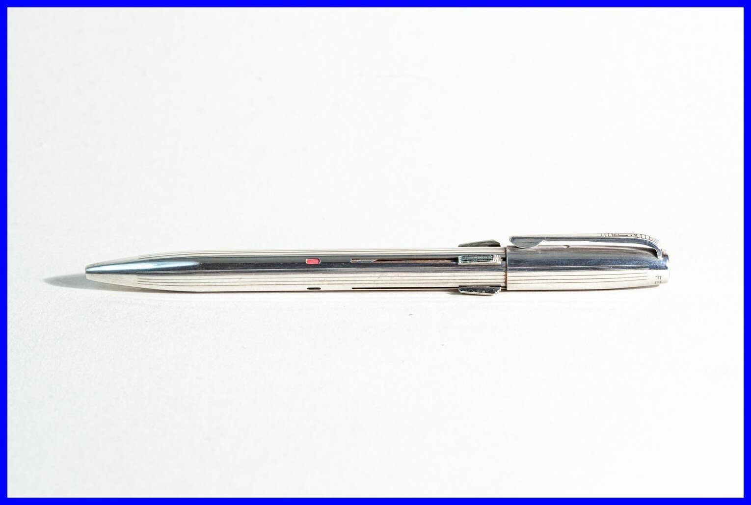1960’s Fend Silver-Plated Ballpoint Pen / 4 Color Multi Color