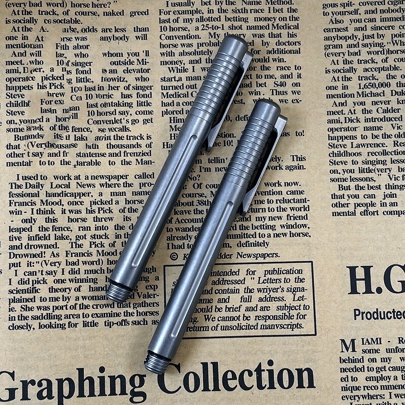Titanium Mini Ballpoint Pen Signature Writing Pocket Pen Office Outdoor EDC