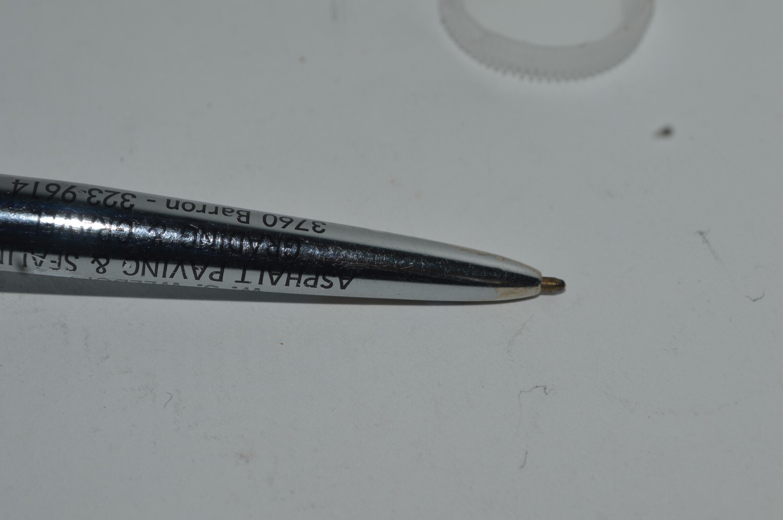 UNIPECO 2 Color Ink Ballpoint Pen W.S. Welborn Promo All Metal Body Tested Works