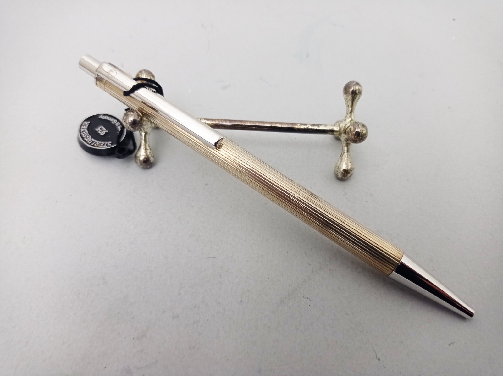 Waldmann Eco Sterling Silver 925 Ballpoint Pen Vintage Unused NOS