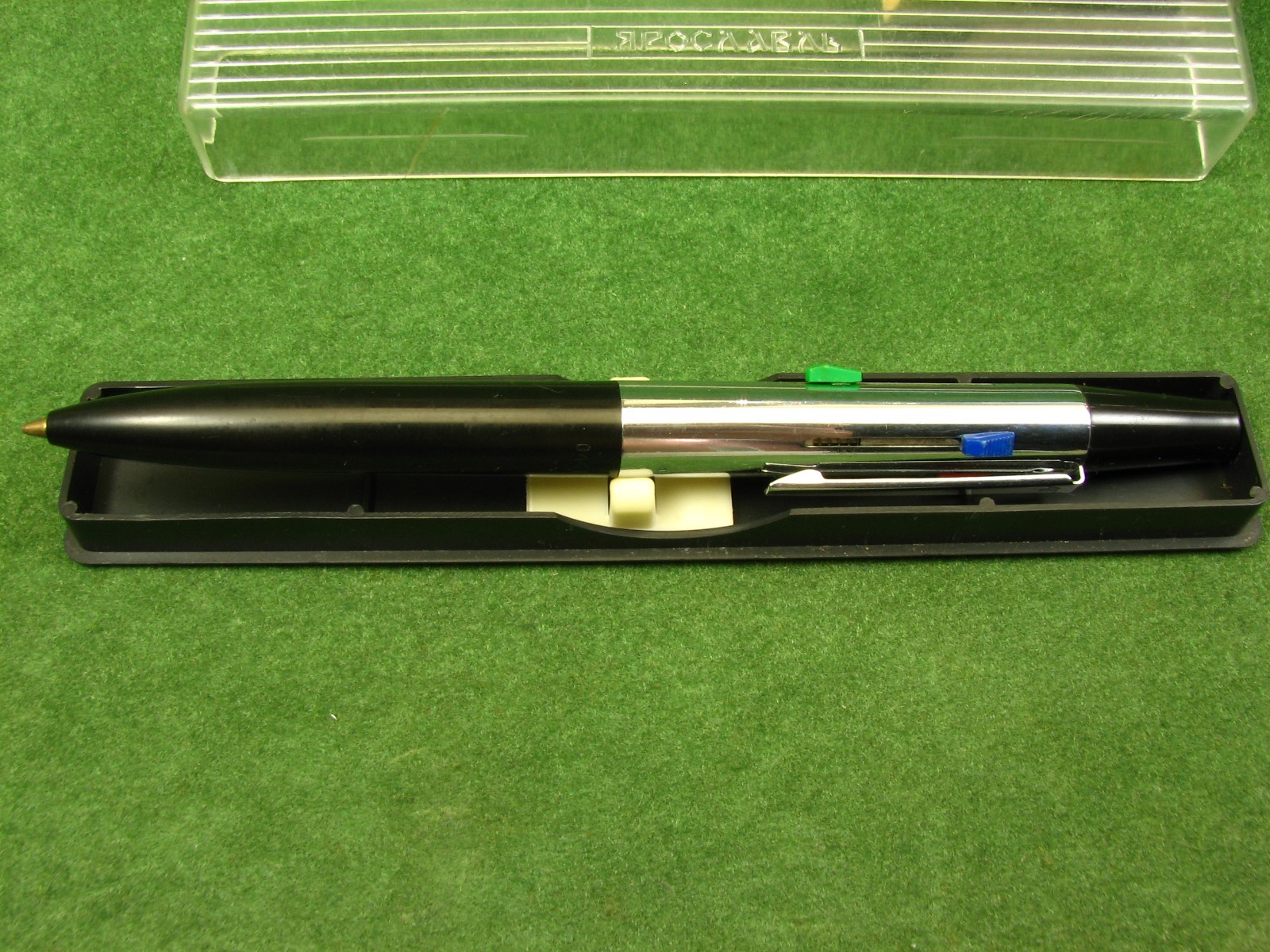 Vintage Soyuz Yaroslavl Multicolor Ballpoint Pen USSR 1970s NOS