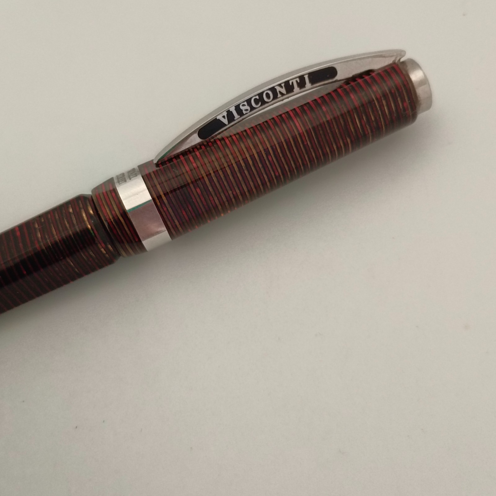 Visconti Wall Street Celluloid Red Pearl Ballpoint Pen