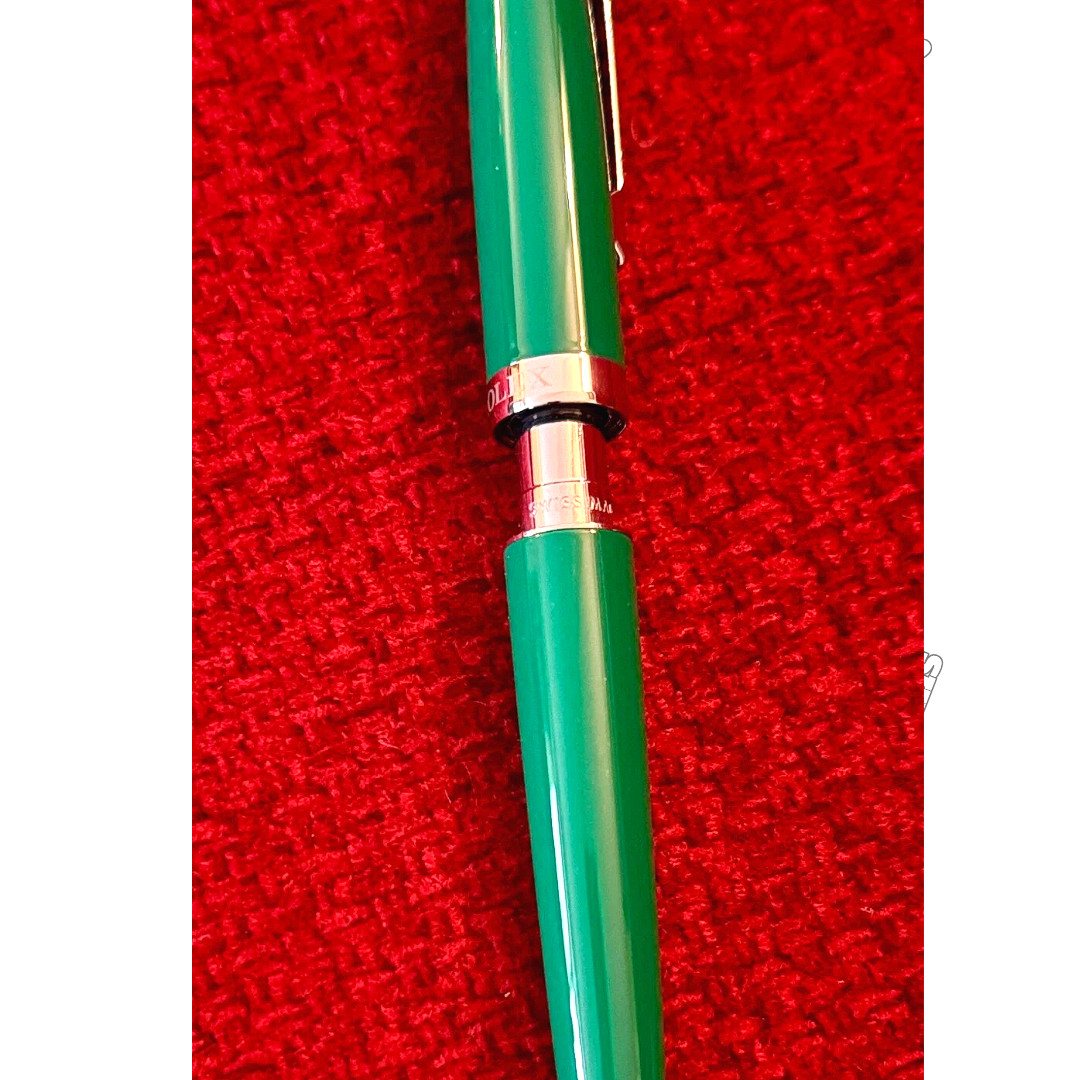 ROLEX Green Emerald Emblem Twist Ballpoint Pen AD VIP Gift