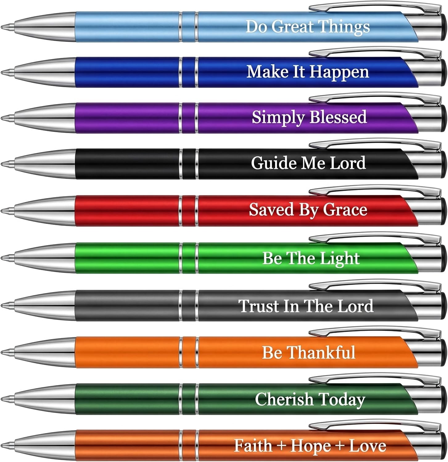 10 Pcs Bible Verse Pens, Inspirational Christian Scripture Ballpoint Pens, Sm…