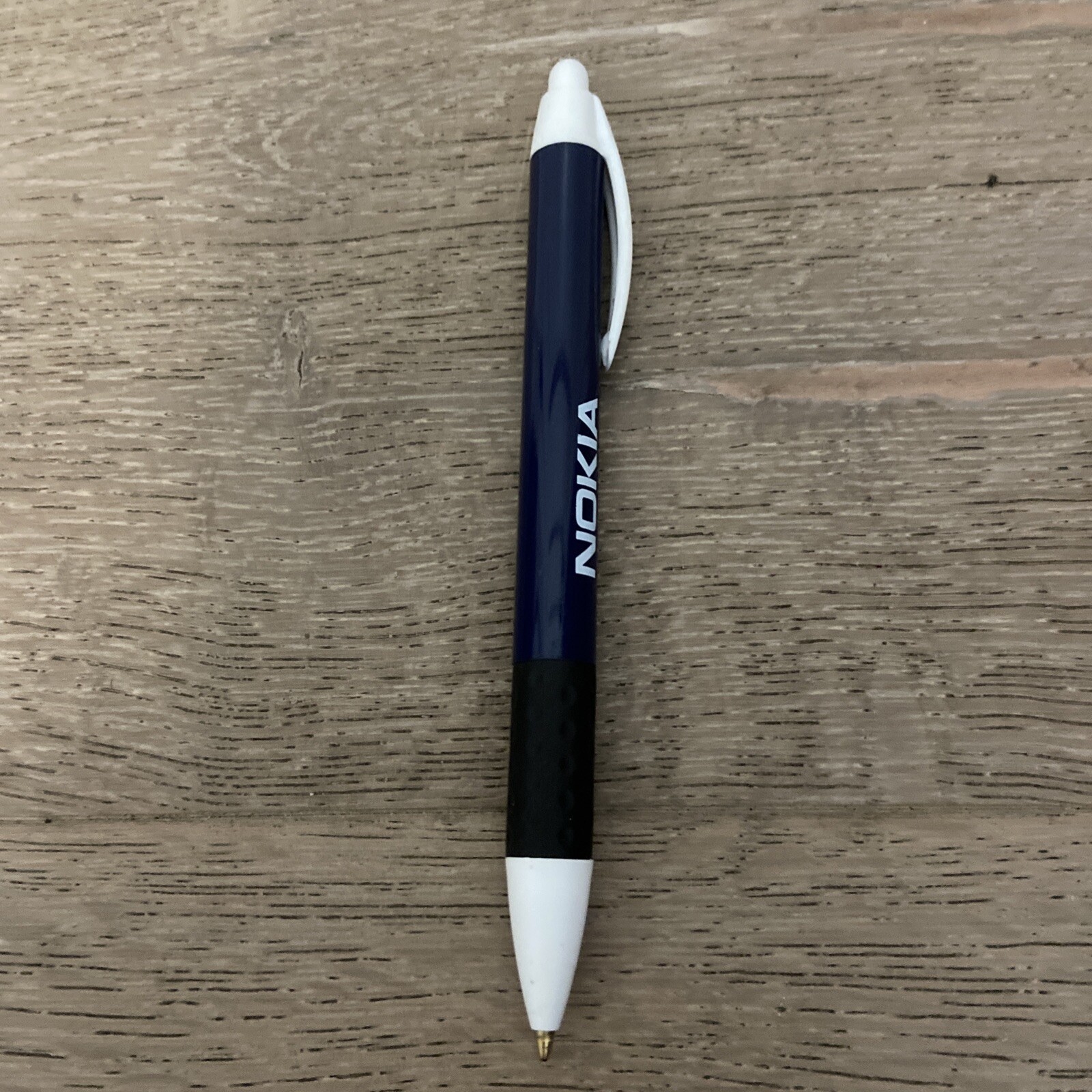 Advertising Pen Large Blue With Rubber Grips Nokia 3360 Click Pen