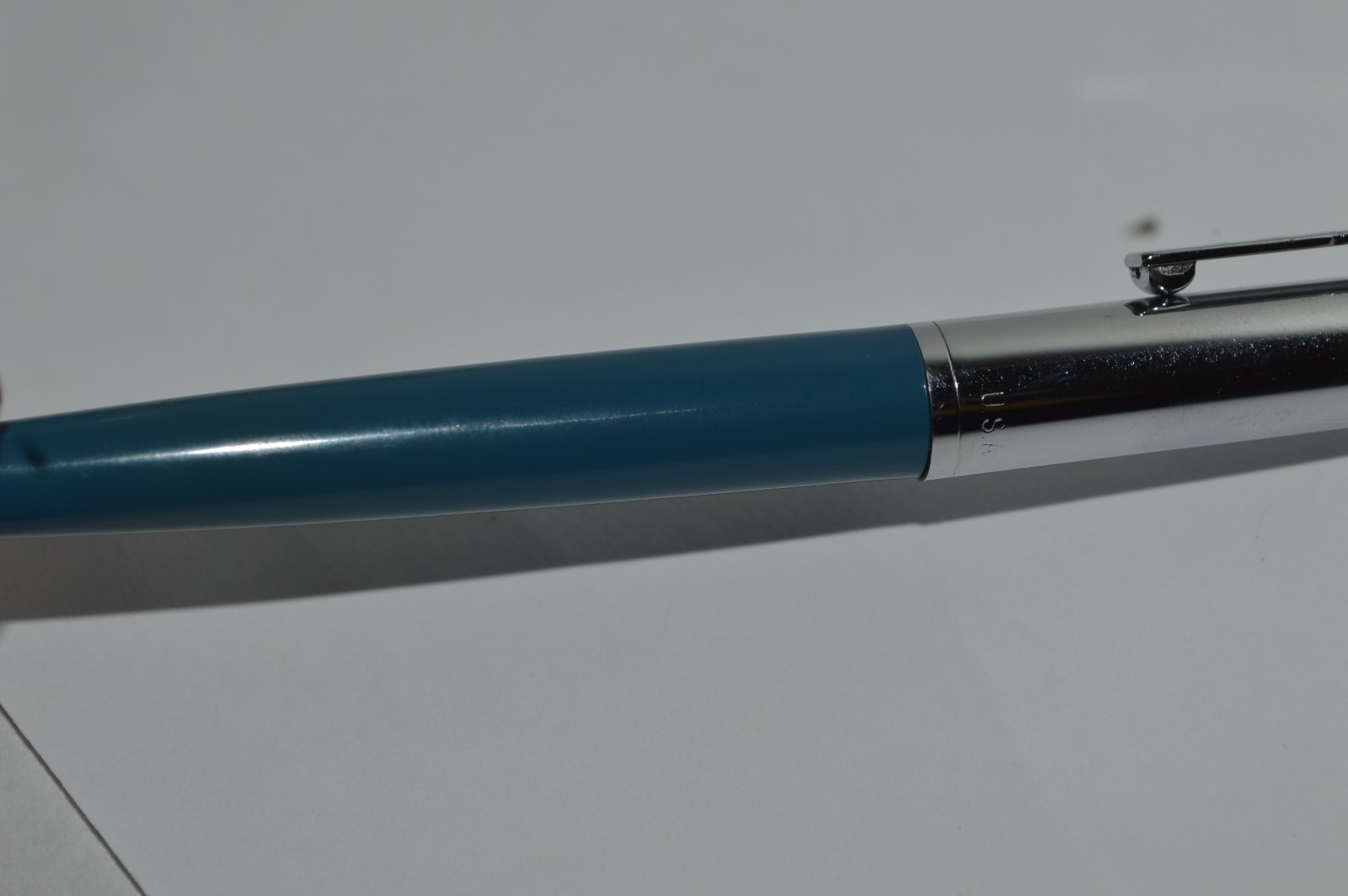 PAPER MATE Profile #2 Reg Grip Ballpoint Pen Blue Barrel Made In USA 1990s