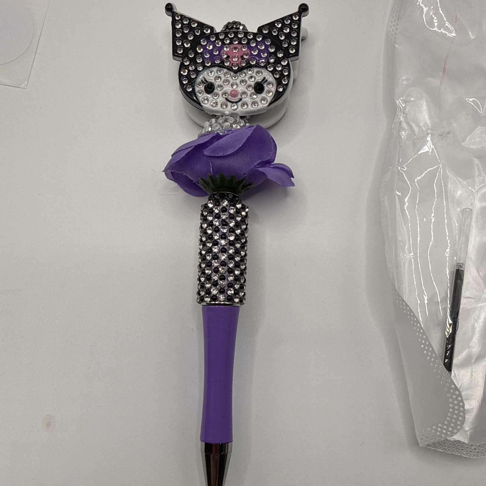 Handmade Custom Pen Hello Kitty Kuromi Purple Black New