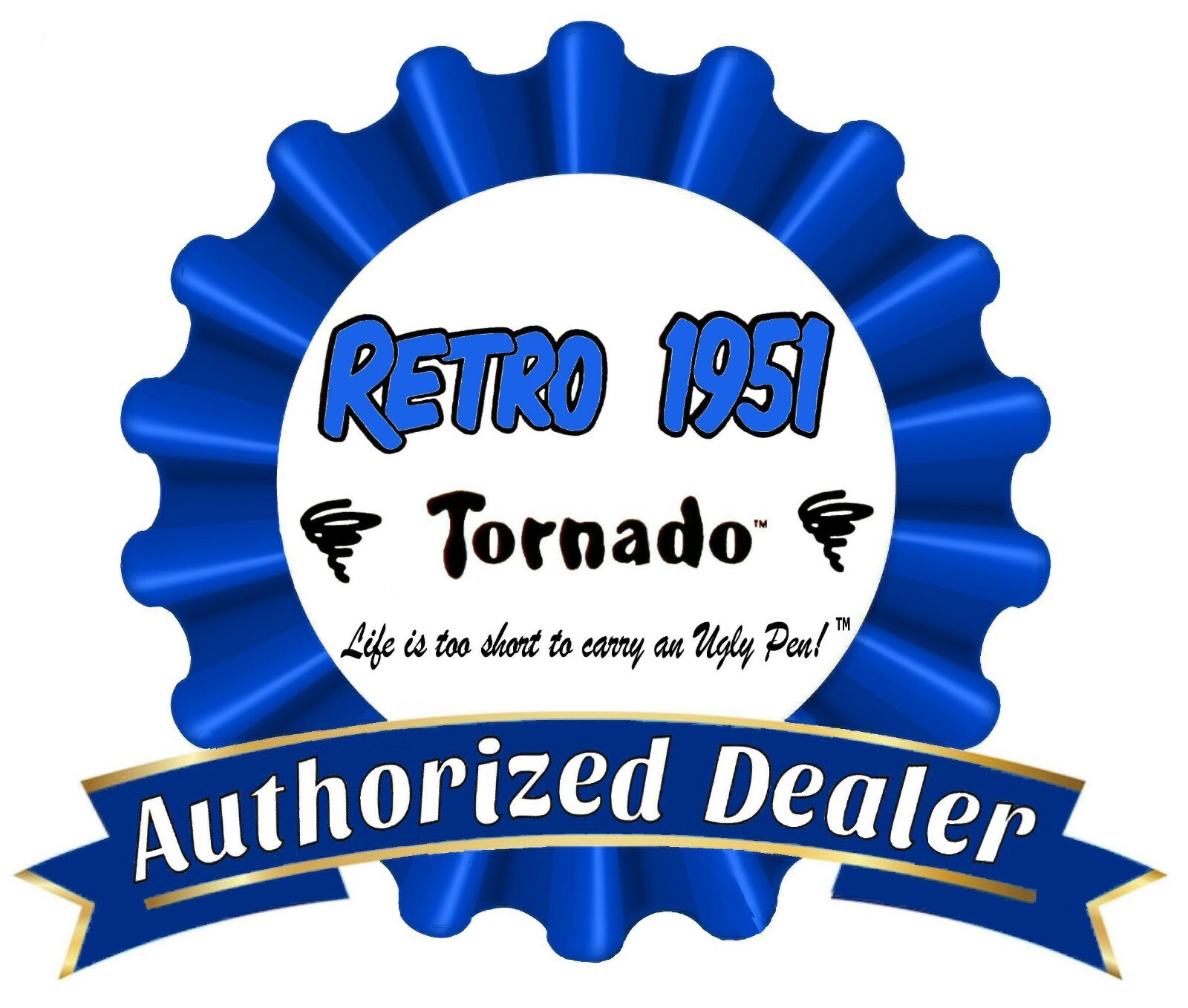 Retro 51 #VBP-1839 / «BUZZ» Acid Etched Honey Bees Tornado Ballpoint Pen