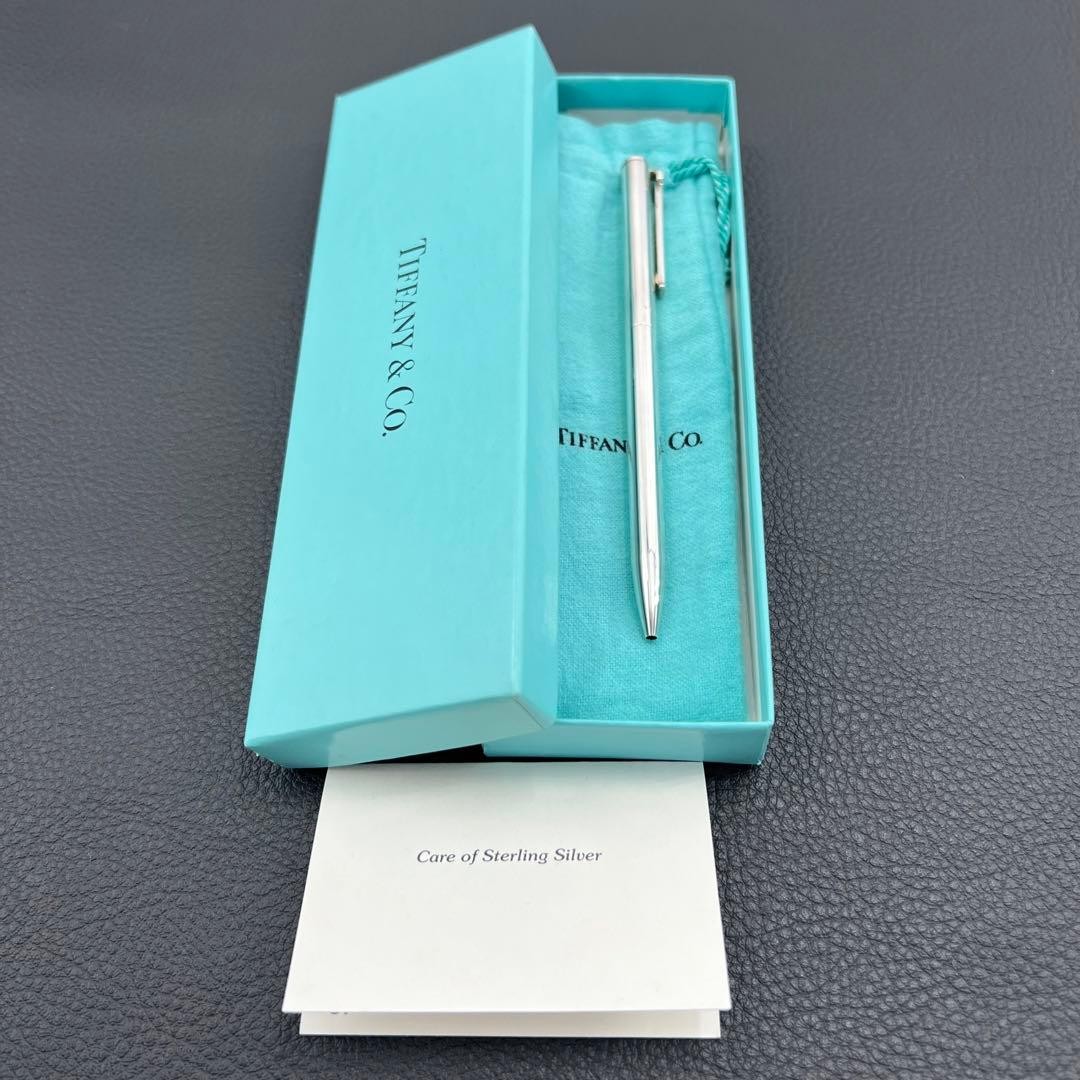 Tiffany & Co. T-Clip Ballpoint Pen Silver 925 Unisex Used Twist Clip