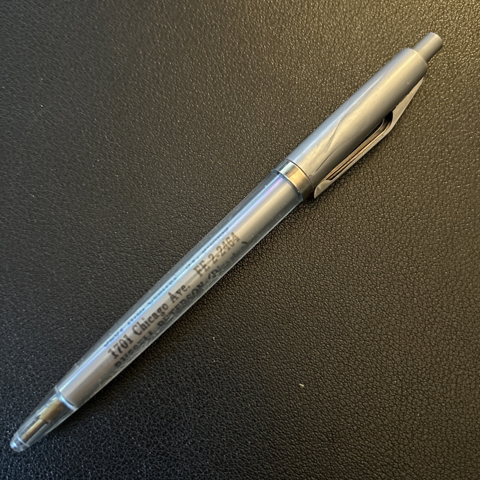 VTG 1960s Rocket Ballpoint Pen Peterson Albinson Chapels Minneapolis Minnesota