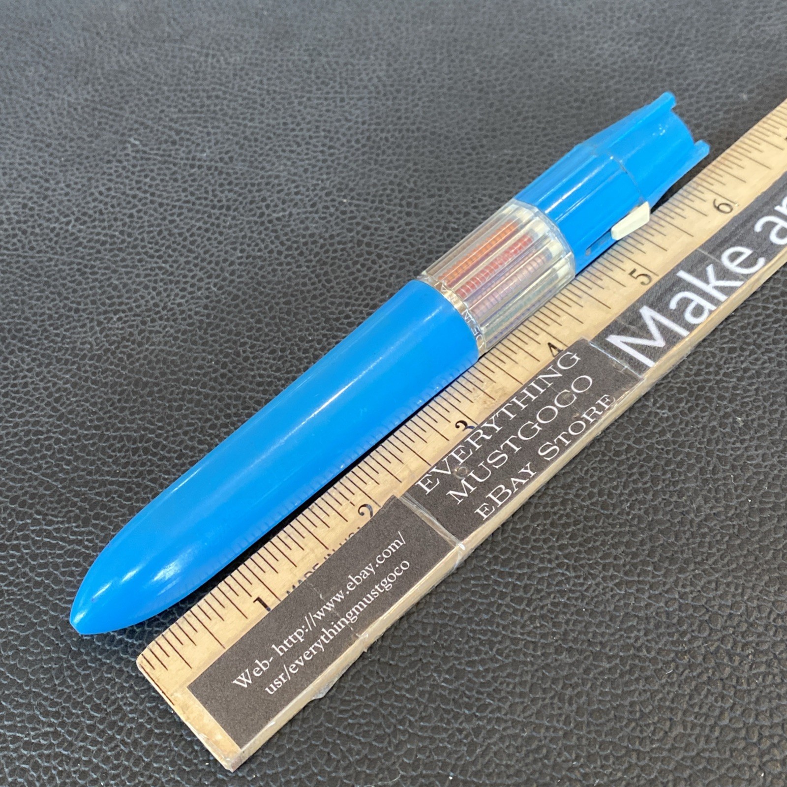 Vtg MAGIC 10 Italy Rocket Missile 10-in-1 Color Twist Retractable Ballpoint Pen