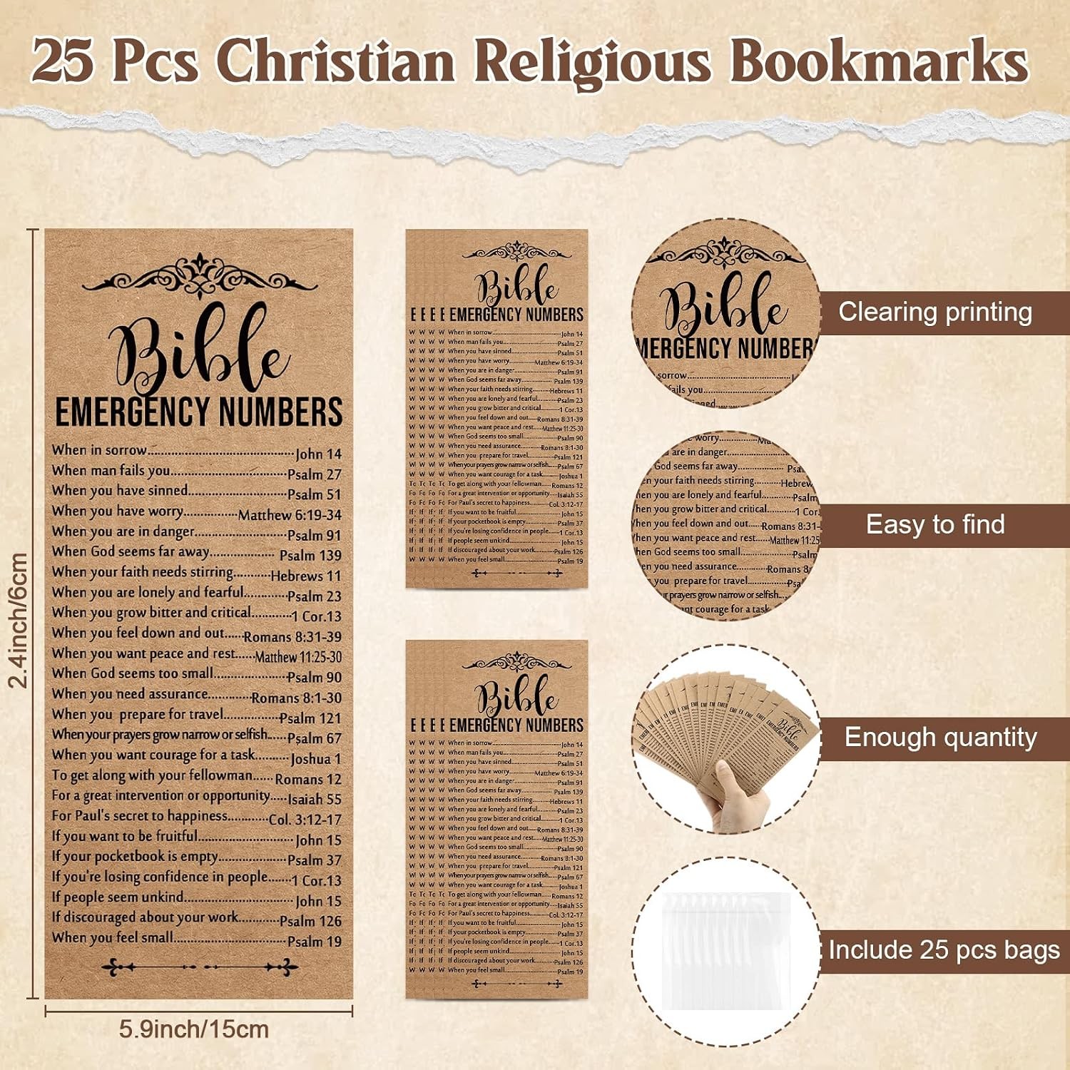 75 Pcs Christian Gifts Bulk: 25 Pens, 25 Keychains, 25 Bookmarks