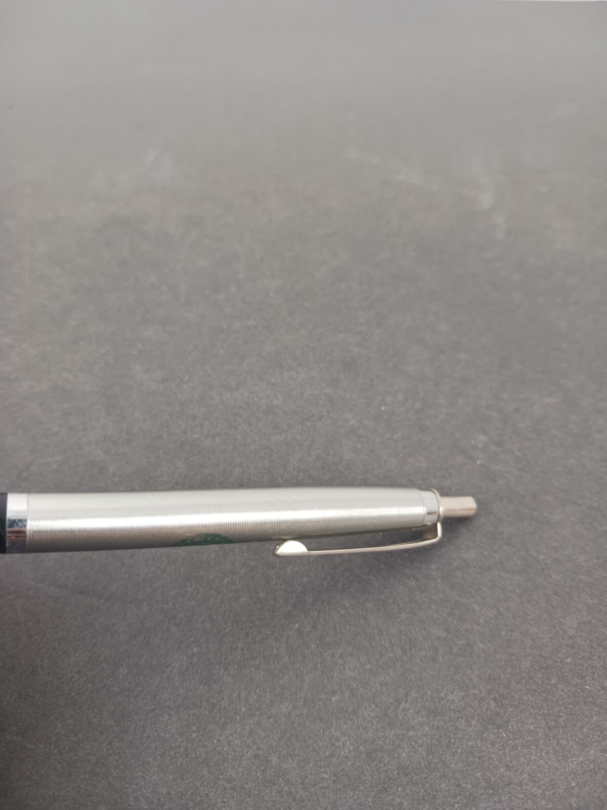 Vintage Autopoint USA Advertising Pen / Green Cross Safety / Metal and plastic