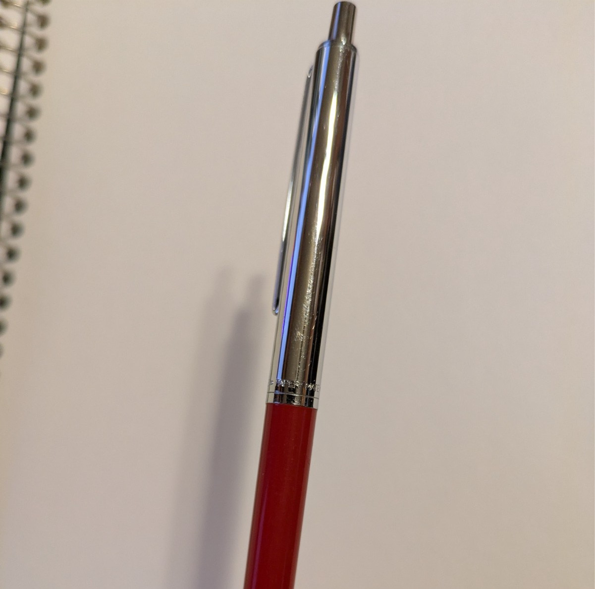 Vintage Paper Mate Ballpoint Pen – Red & Chrome – Made in Mexico – Red Ink Works