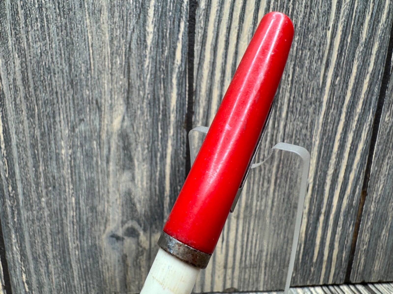 Vintage Phillips 66 Branded Red & White Click Pen Chilton Oil Salem MO
