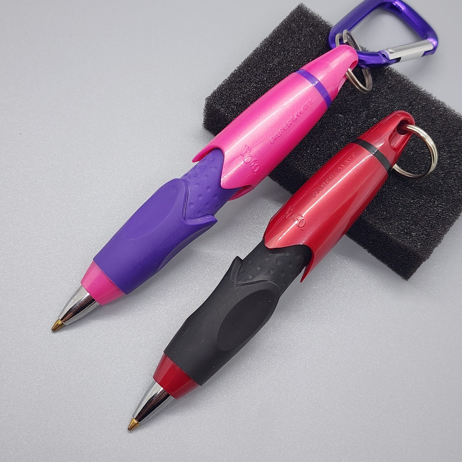 2 Vintage Papermate Pogo Expandable Pens Paper Mate Pogo Pen – INK IS DRY*
