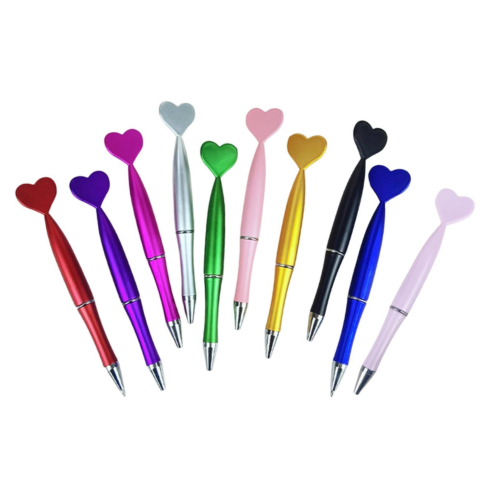 10Pcs Valentine’s Heart Shaped Pens for Sketching Party Favors Office