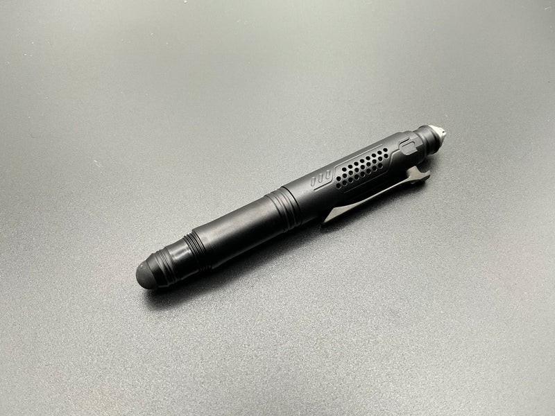 Ketuo Aurora Multi Function Pen Writes Black Streamlined Profile Stores Hex Bits