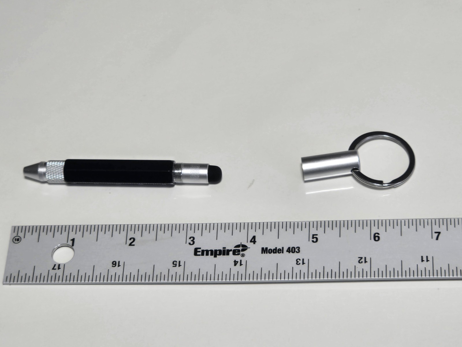Perpetual Multifunction Mini Ballpoint Pen Screwdriver Touchscreen Keychain Swag