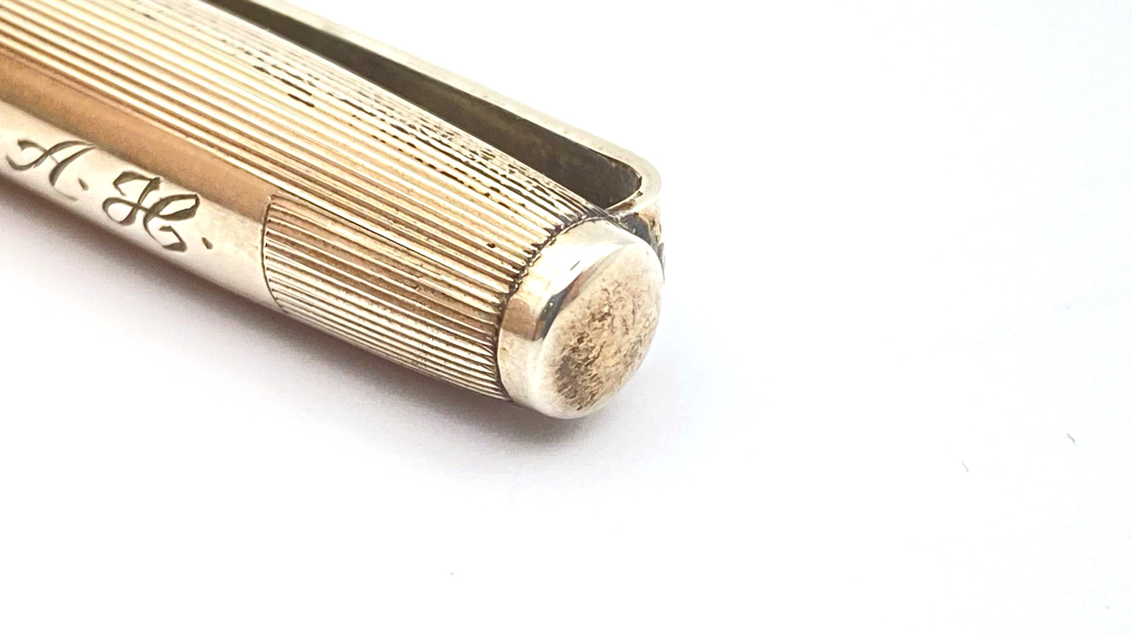 VINTAGE YARD O LED DELUXE BALLPOINT PEN IN STERLING SILVER MADE IN ENGLAND 1988