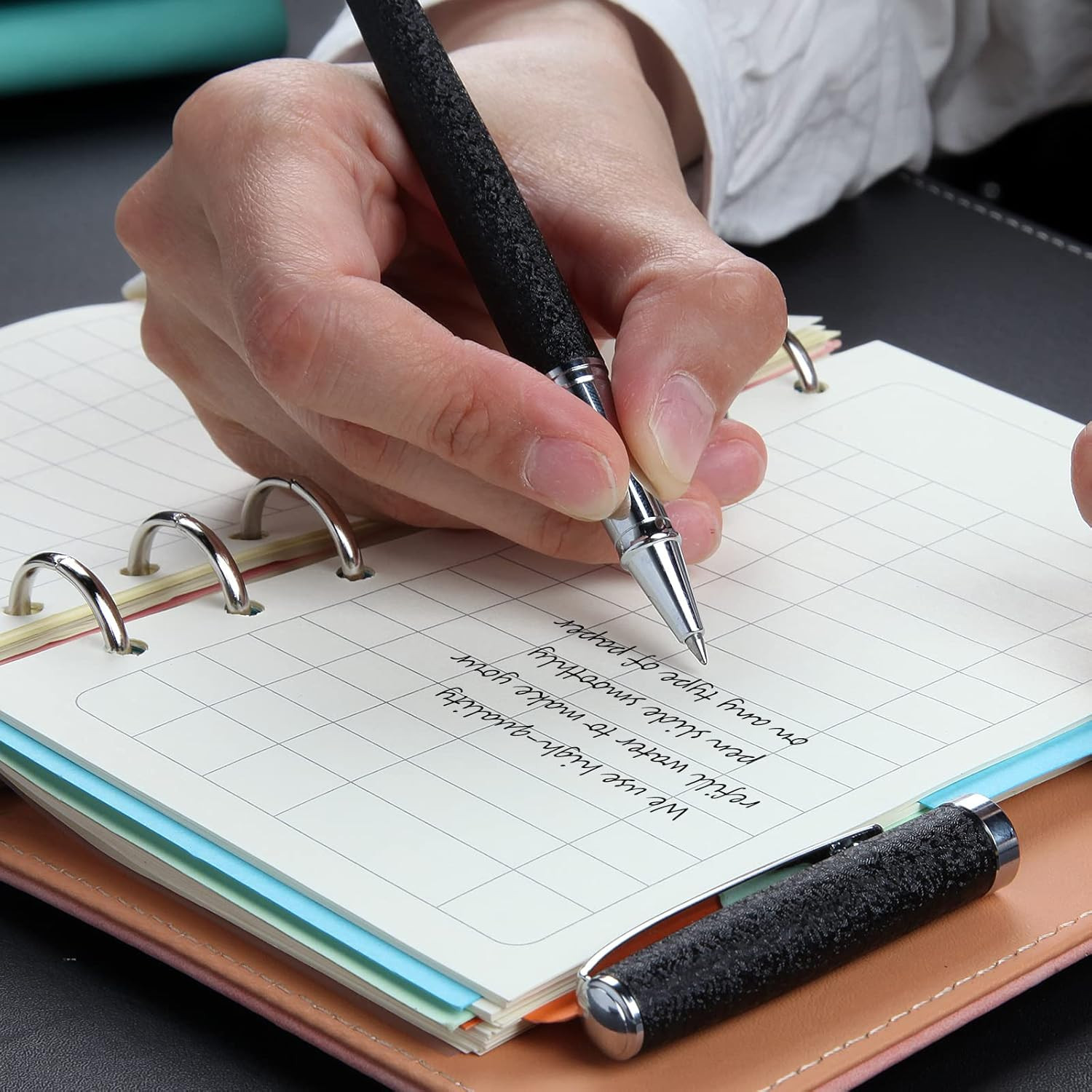 Nice Pens,Luxury Pen with Cace,Fancy Pens Ballpoint Pen Smooth Writing Experienc