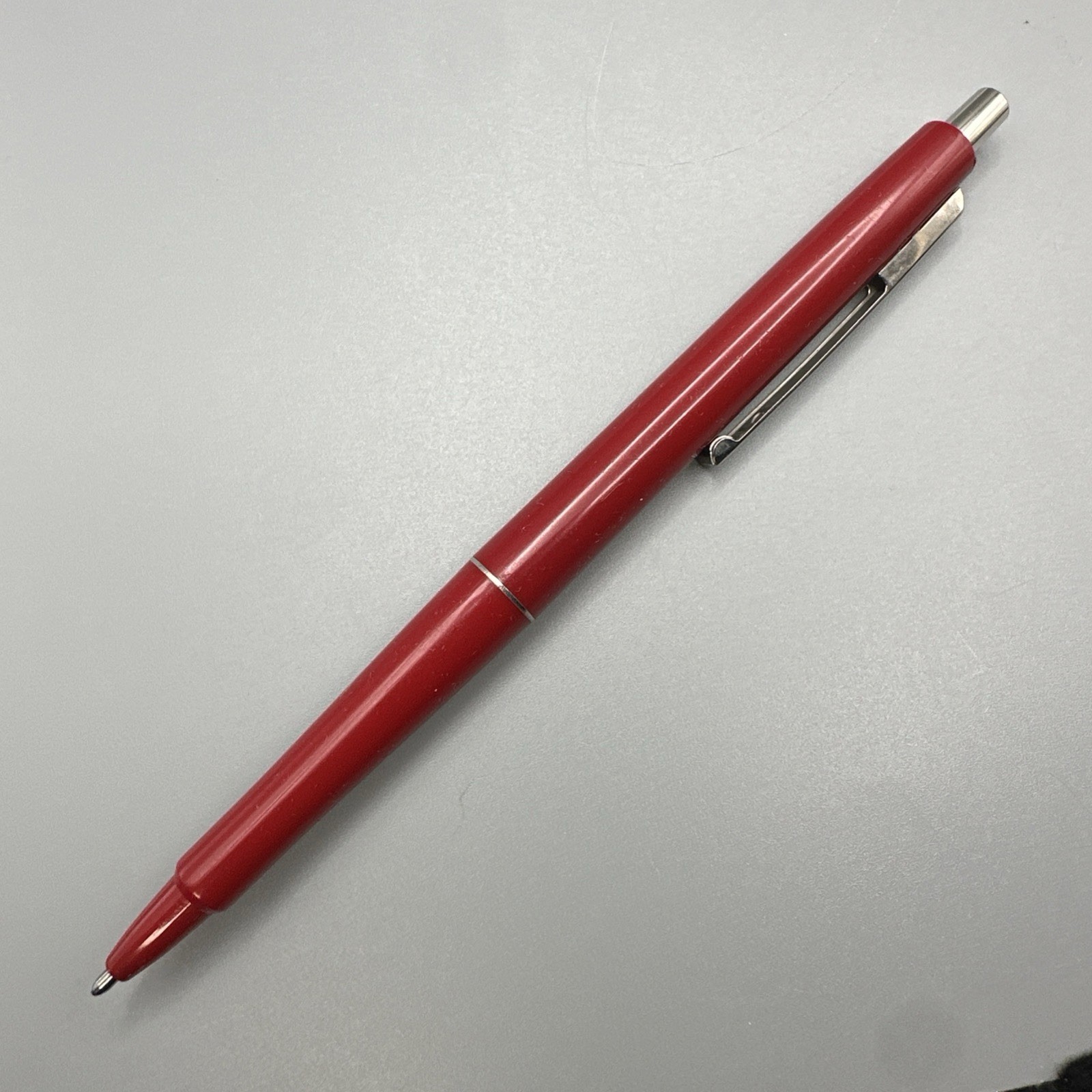 VTG Paper Mate Ninety Eight Red Pen Double Heart Logo 1989 New Black Ink 1382