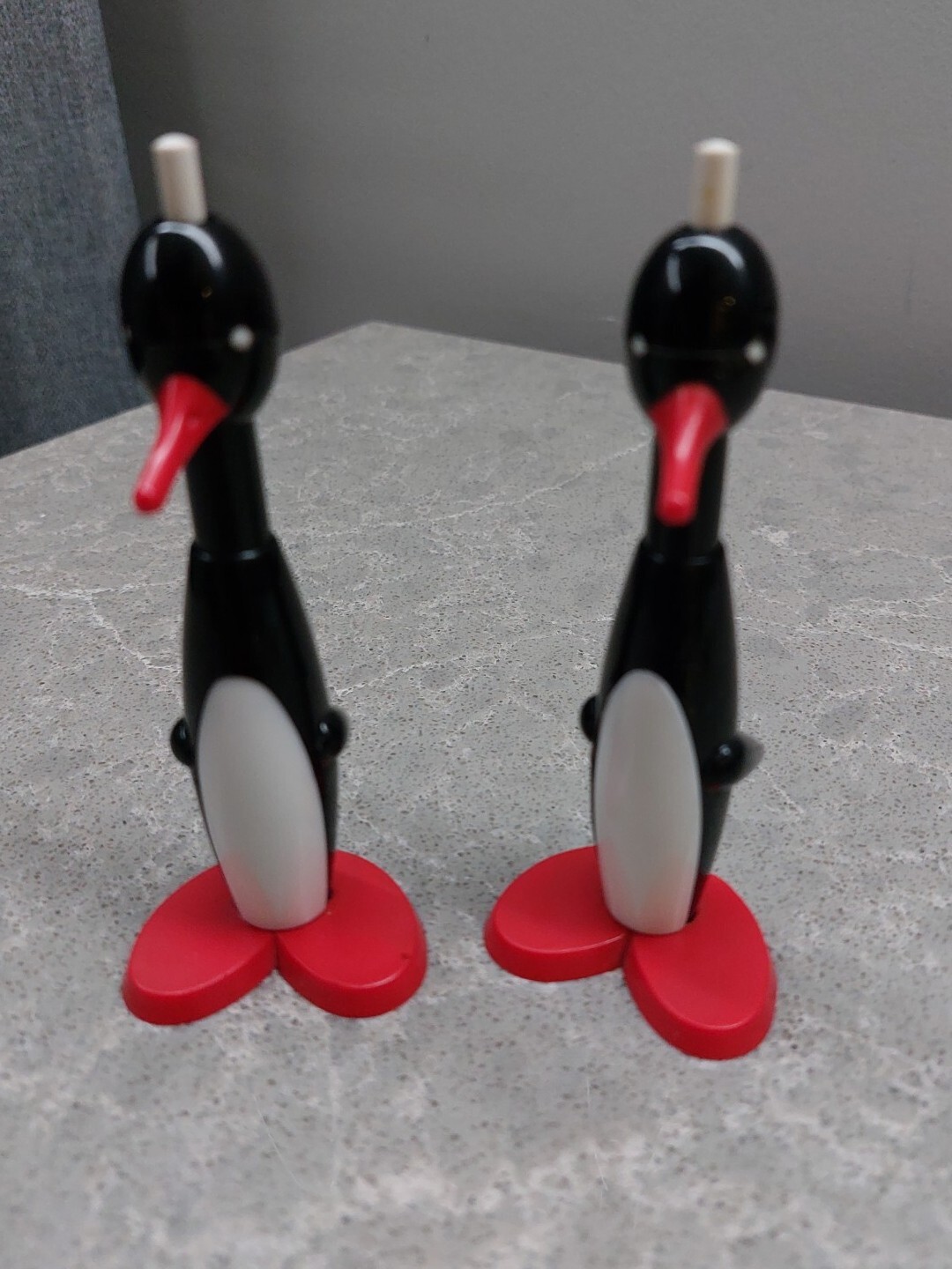 Vintage Two Rare Soviet Penguin Pen USSR Souvenir Pen