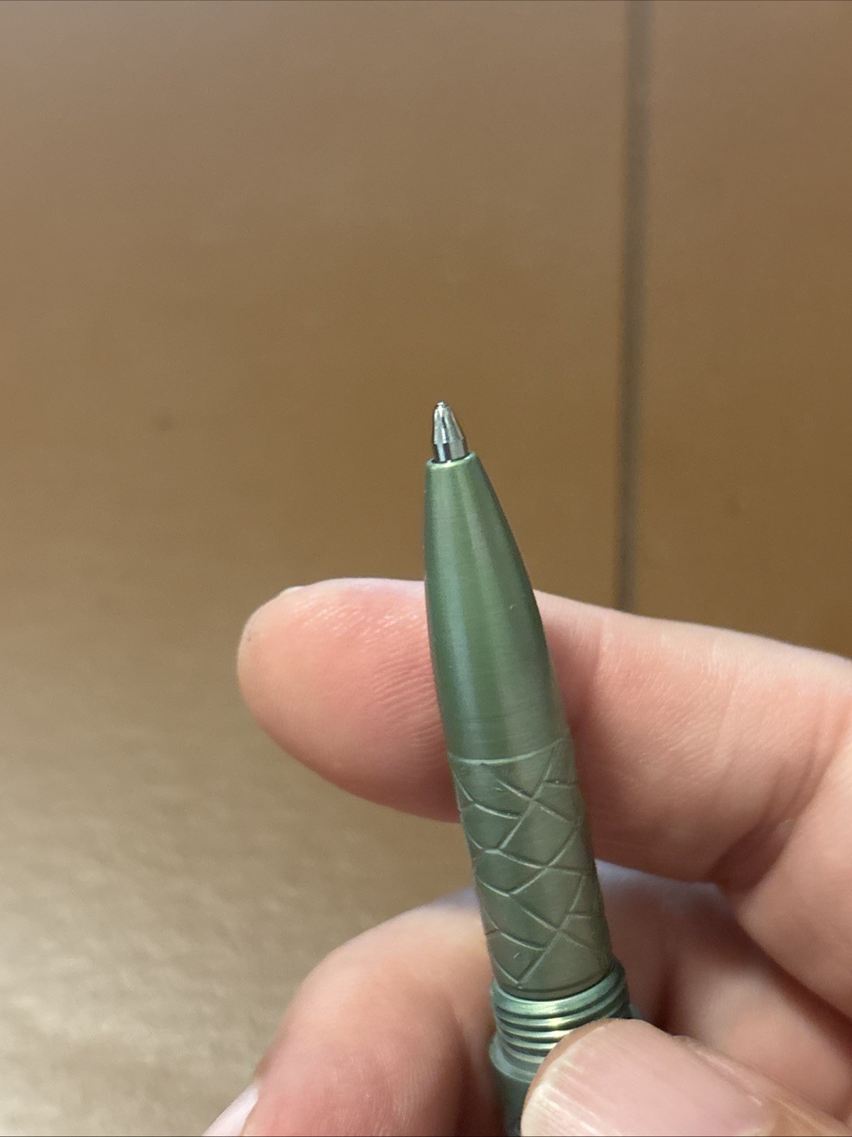 Maratac Countycomm Full Titanium Embassy Pen Custom Green Purple Anodization 665