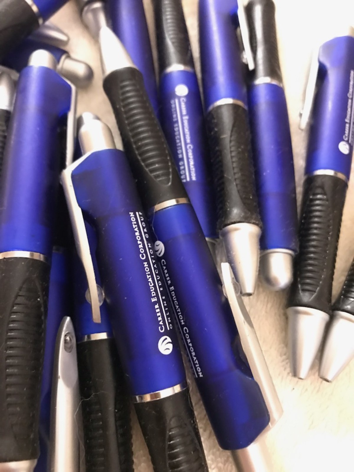 Vintage Lot of 32 Advertising Ballpoint Pens Career Education Corp Online Group