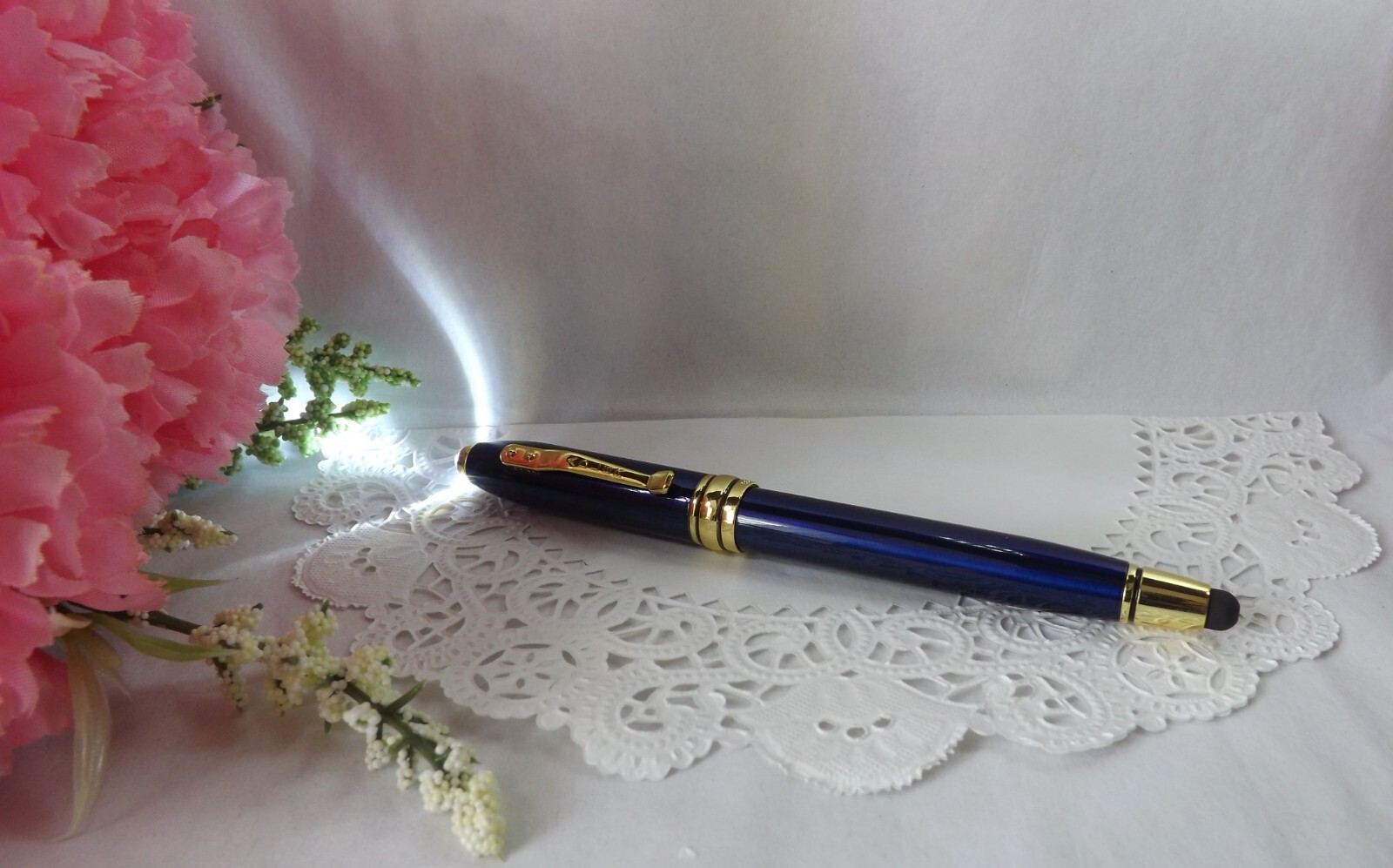 3 in 1 Royale Excel Tech Blue Ballpoint Stylus LED Adler Pen (HIGH QUALITY)