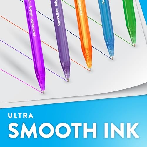 Paper Mate InkJoy 100RT Retractable Ballpoint Pens, Medium 1 Count (Pack of 20)