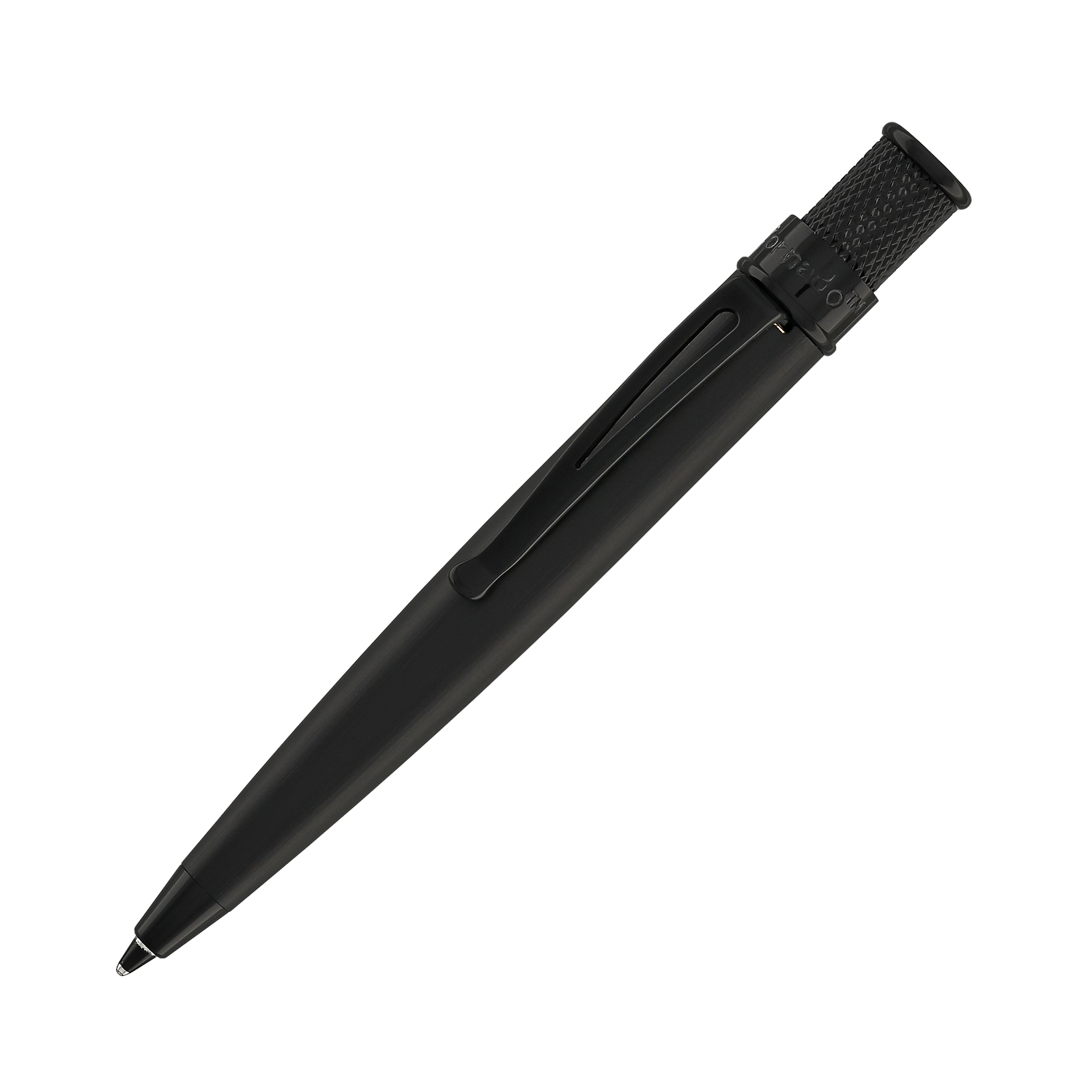 Retro 51 Pularys Modern Traveler Set Black Leather w/ Stealth Ballpoint Pen -NEW