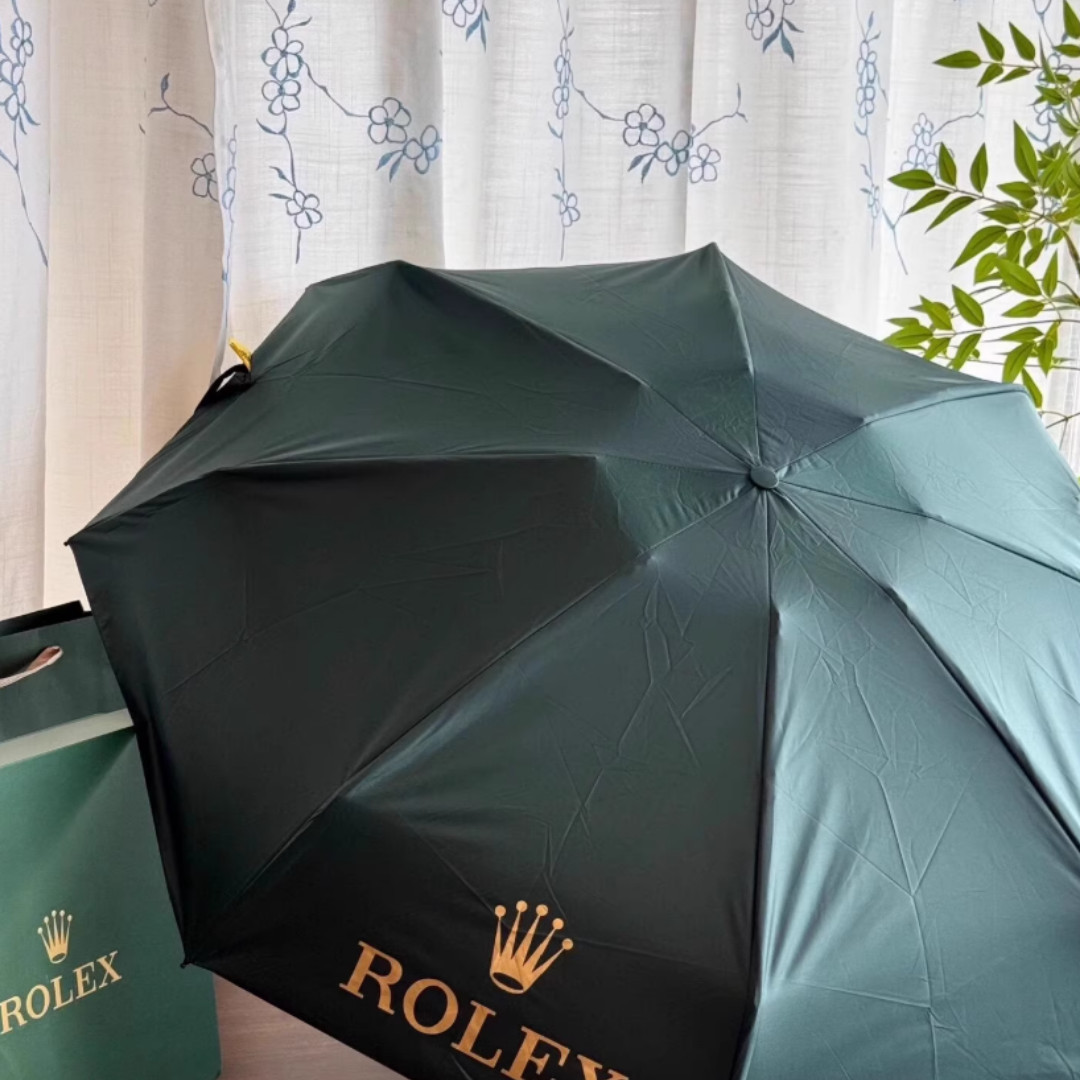 ROLEX Green Gift Set Notebook Ballpoint Pen Folding Umbrella Luxury Gift Box 💎