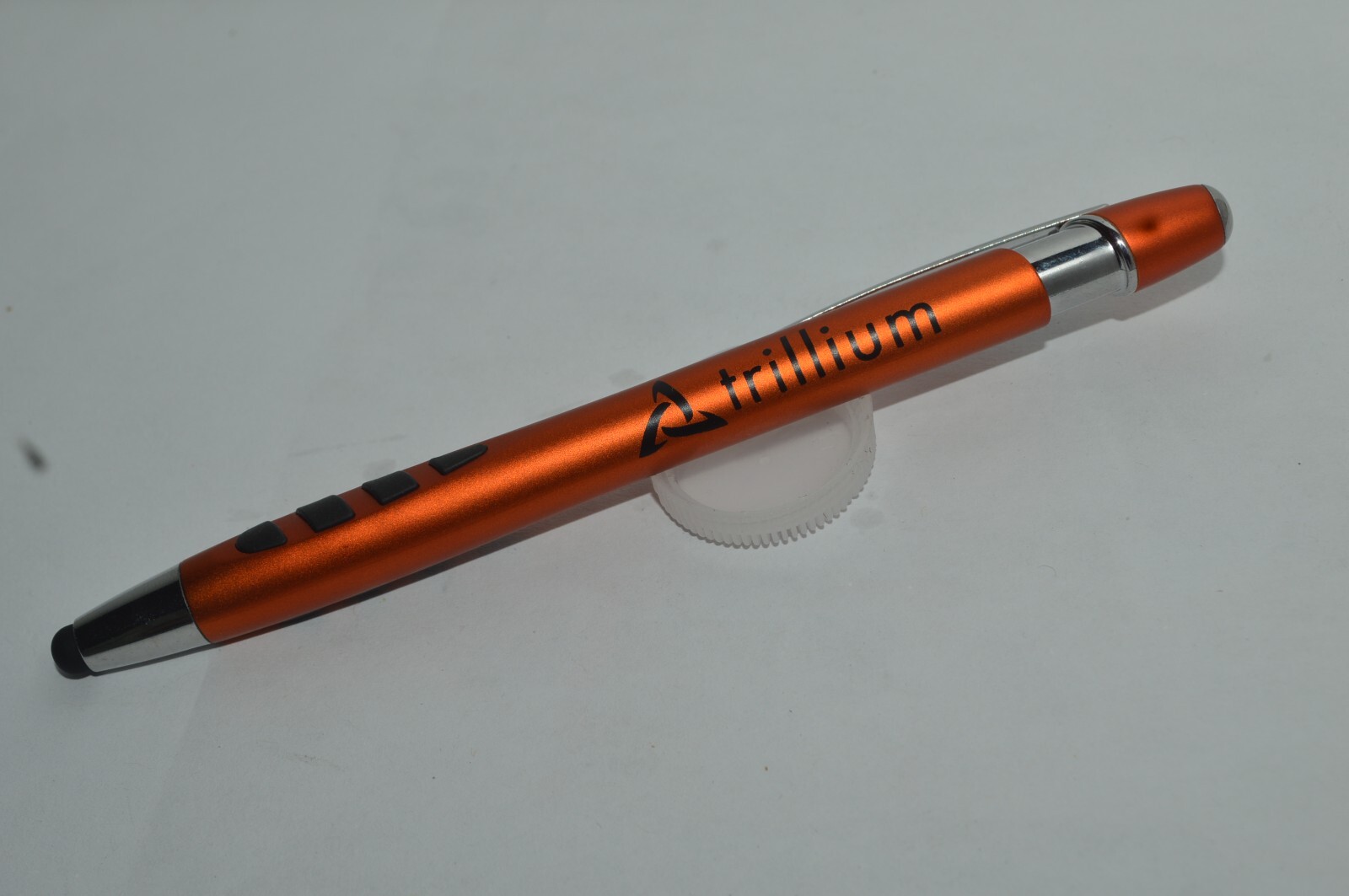 Trillium Energy Promotional Ballpoint Pen & Stylus Ergonomic Grip New Old Stock