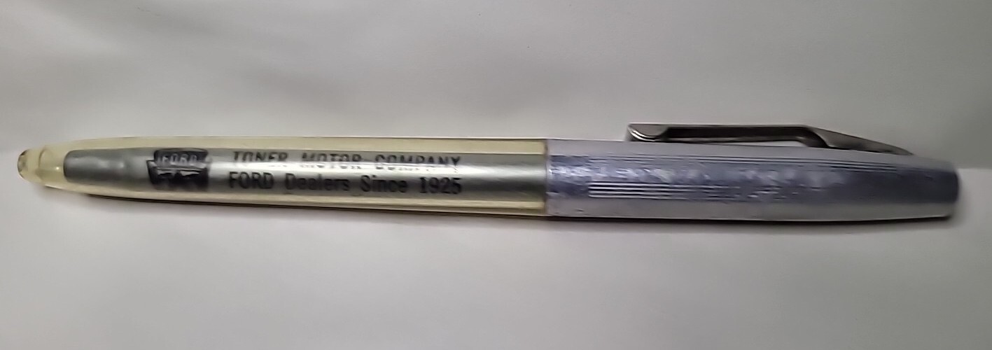 Celluloid Ballpoint Pen Toner Motor Company Ford Dealer Since 1925 Caney KS A149