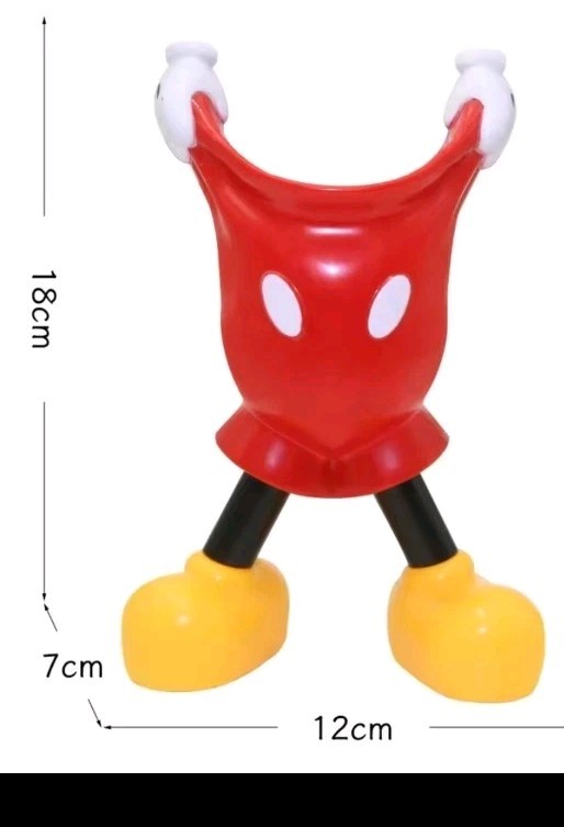 Us Seller New Mickey Mouse Planter Pot / Brush, Pen, Pencil Holder, Desk Decor