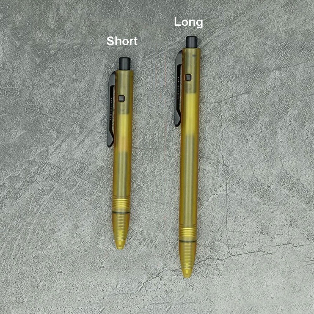 EDC PEI Titanium Alloy Pocket Ballpoint Pen Signature Writing Student Office Pen