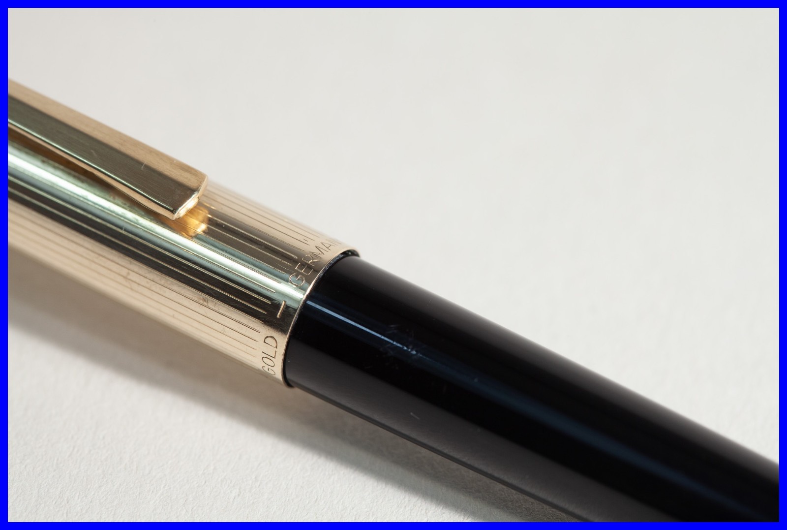 1961-1970 Pelikan R 30 Ballpoint Pen Black & Rolled Gold
