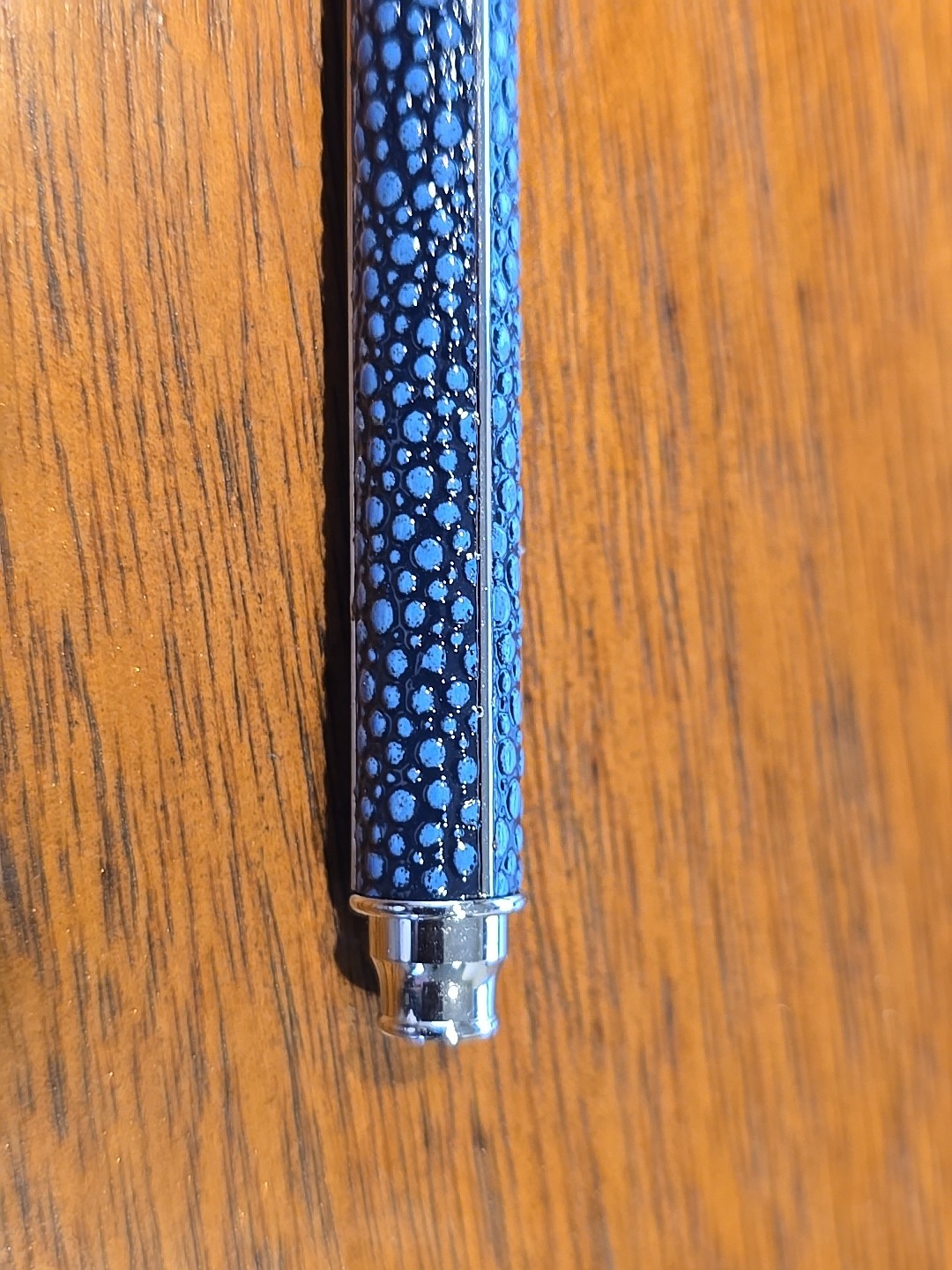 New Duke Textured Ball Point Cap Pen Black Blue Pebble