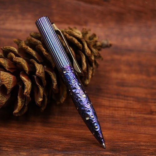 EDC Titanium Pocket Ball Pen Business Office Signature Pen Outdoor Record Pen