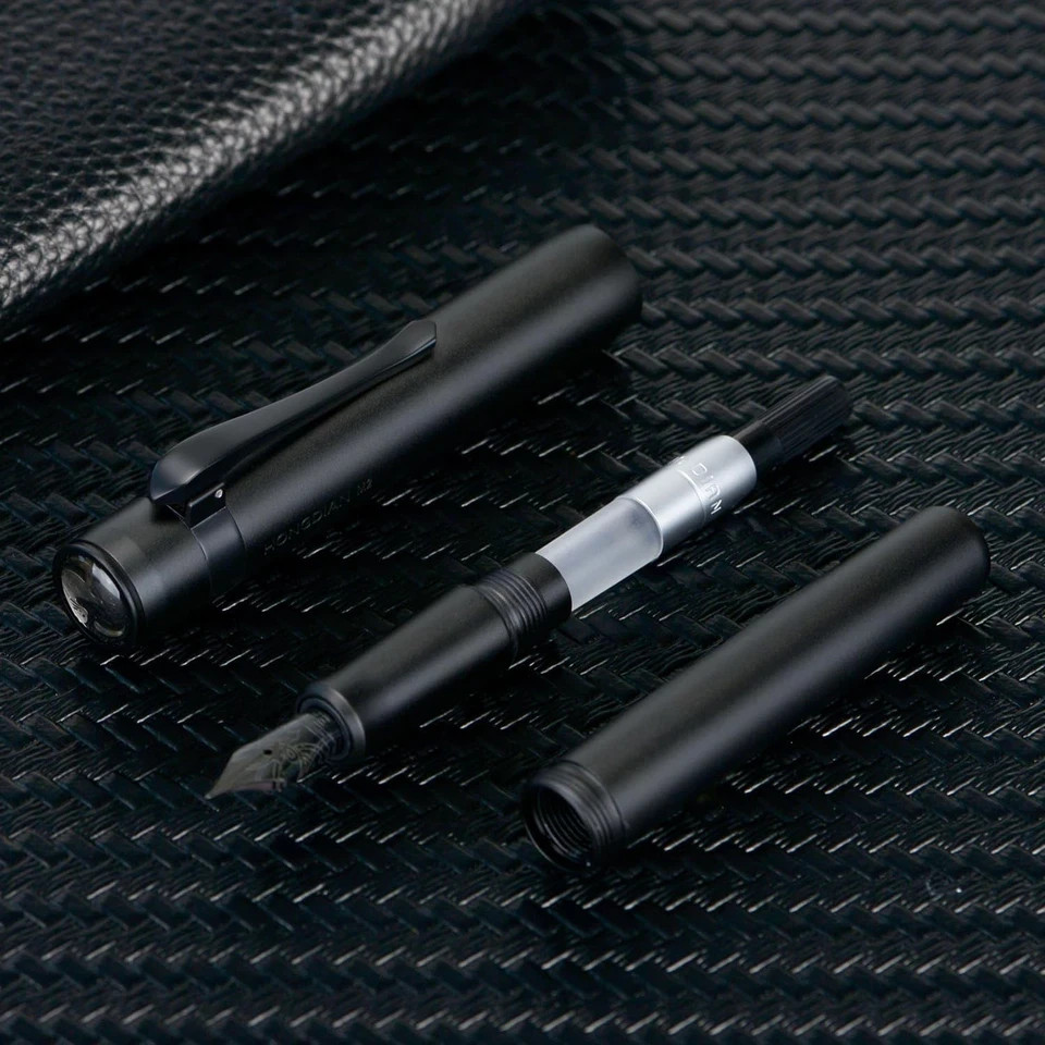 Hongdian M2 Black Forest Mini Fountain Pen, 1 Count (Pack of 1), Matte