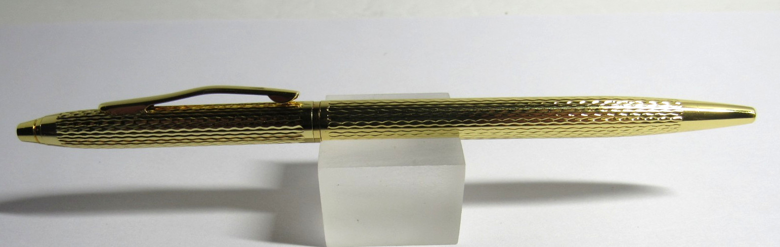 TERZETTI Model «SLIM» PLUS FILIGREE GOLD/GT BALLPOINT PEN