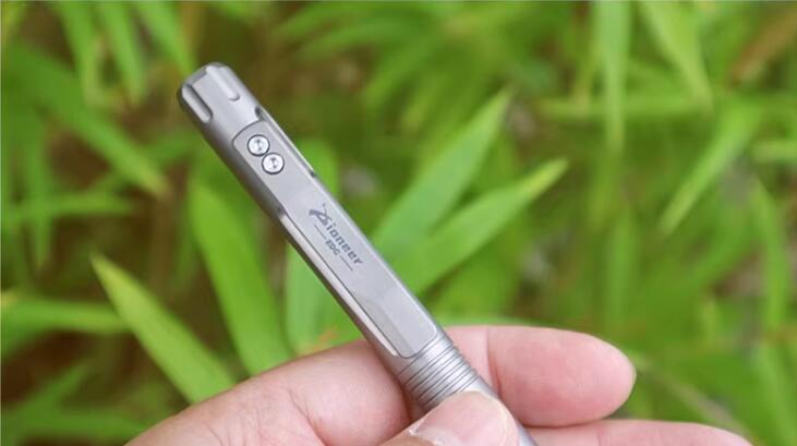 1PC Titanium Ballpoint Pen EDC Pocket Pen Office Business Writing Signature Gift