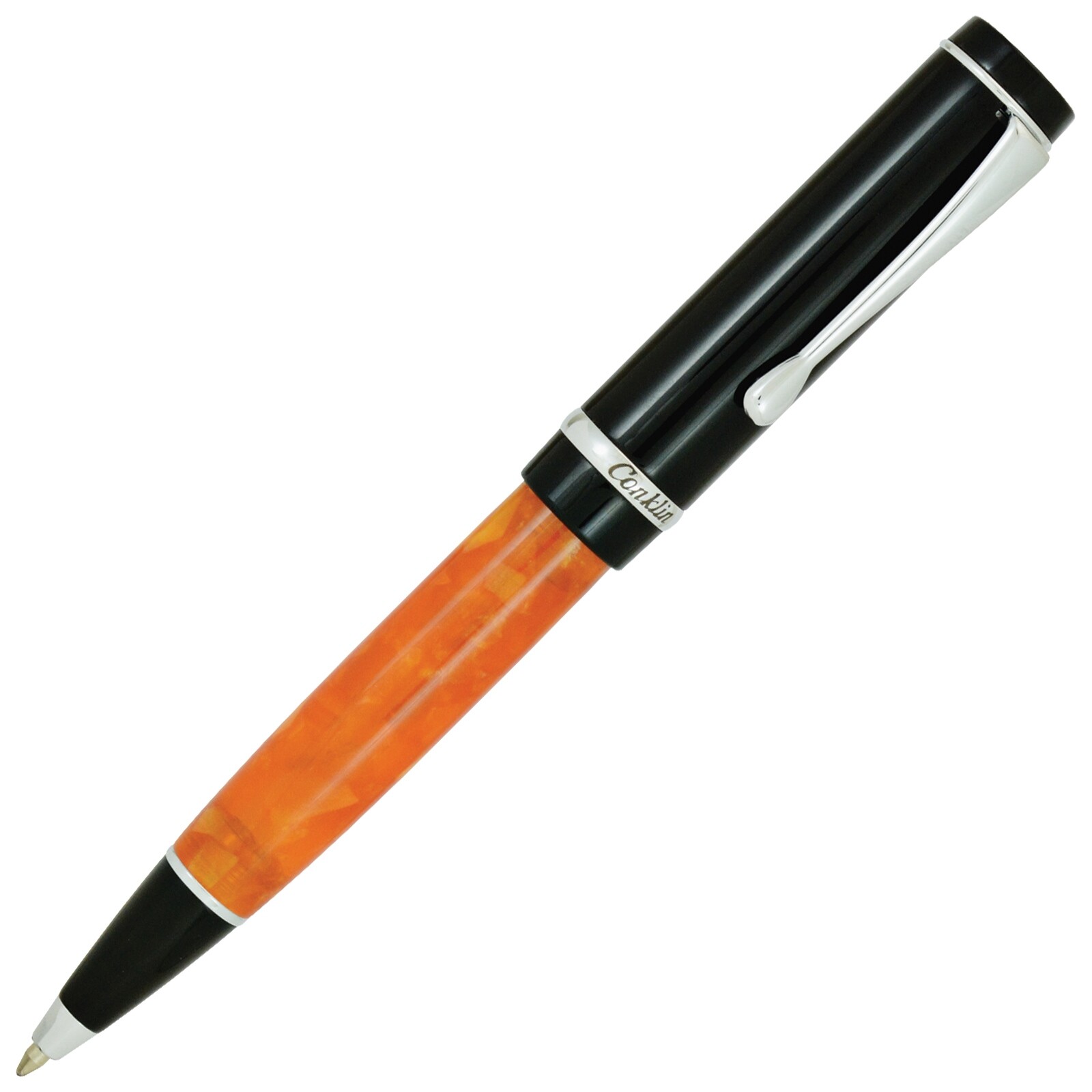 Conklin Duragraph Ballpoint Pen – Orange Nights, With Fine Tip (CK71375)