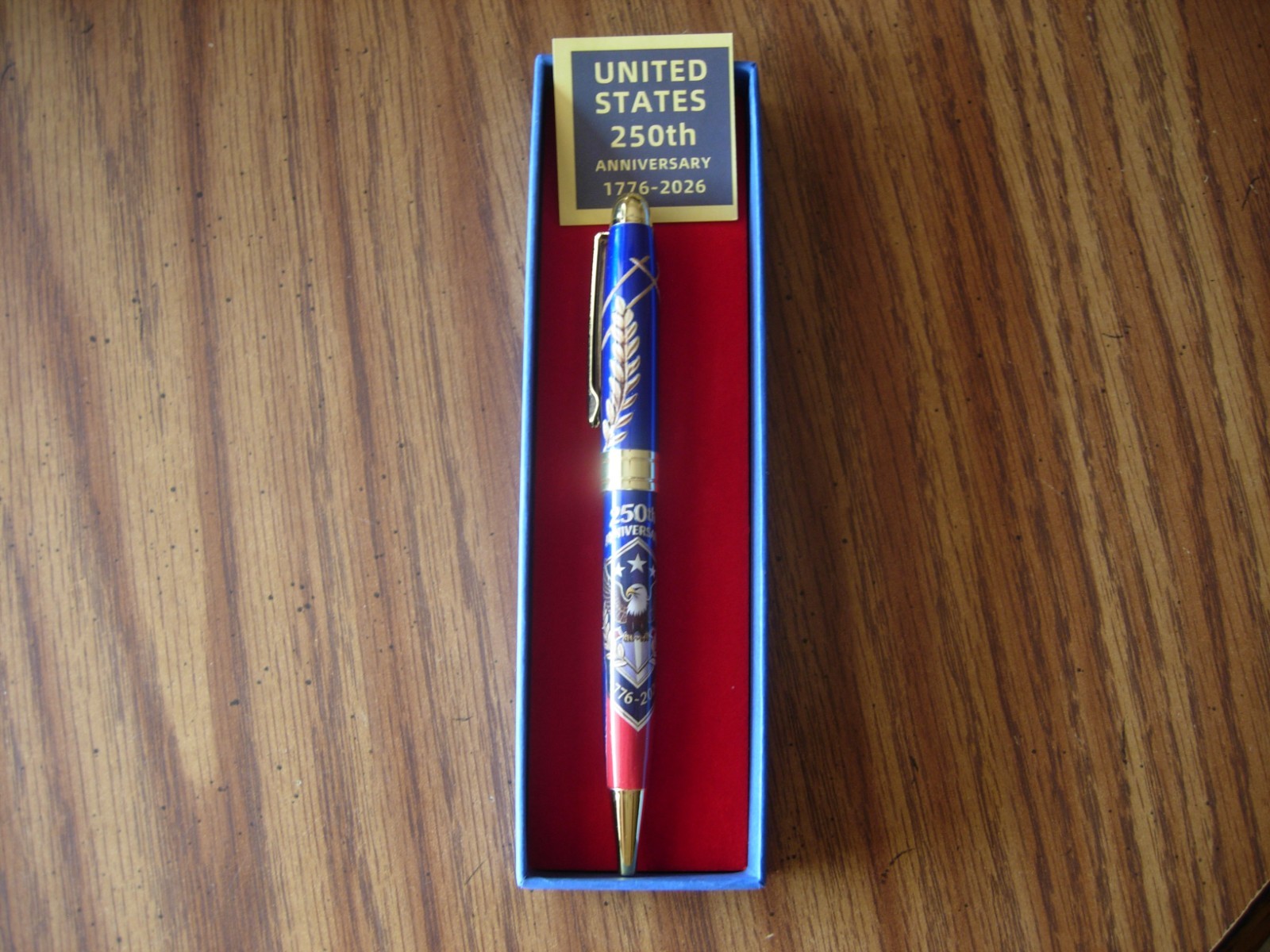 United States 250th Anniversary 1776-2026 Black Ink Pen ~ Very Nice! LQQKY!