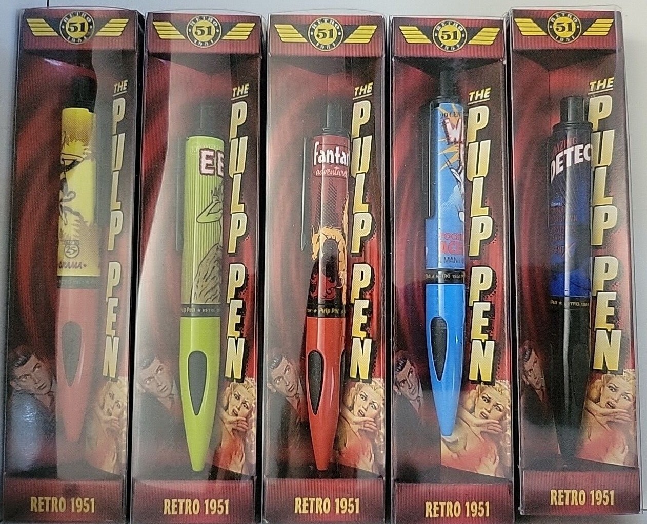 Retro 51 Pulp Pens in Original Box. Five options