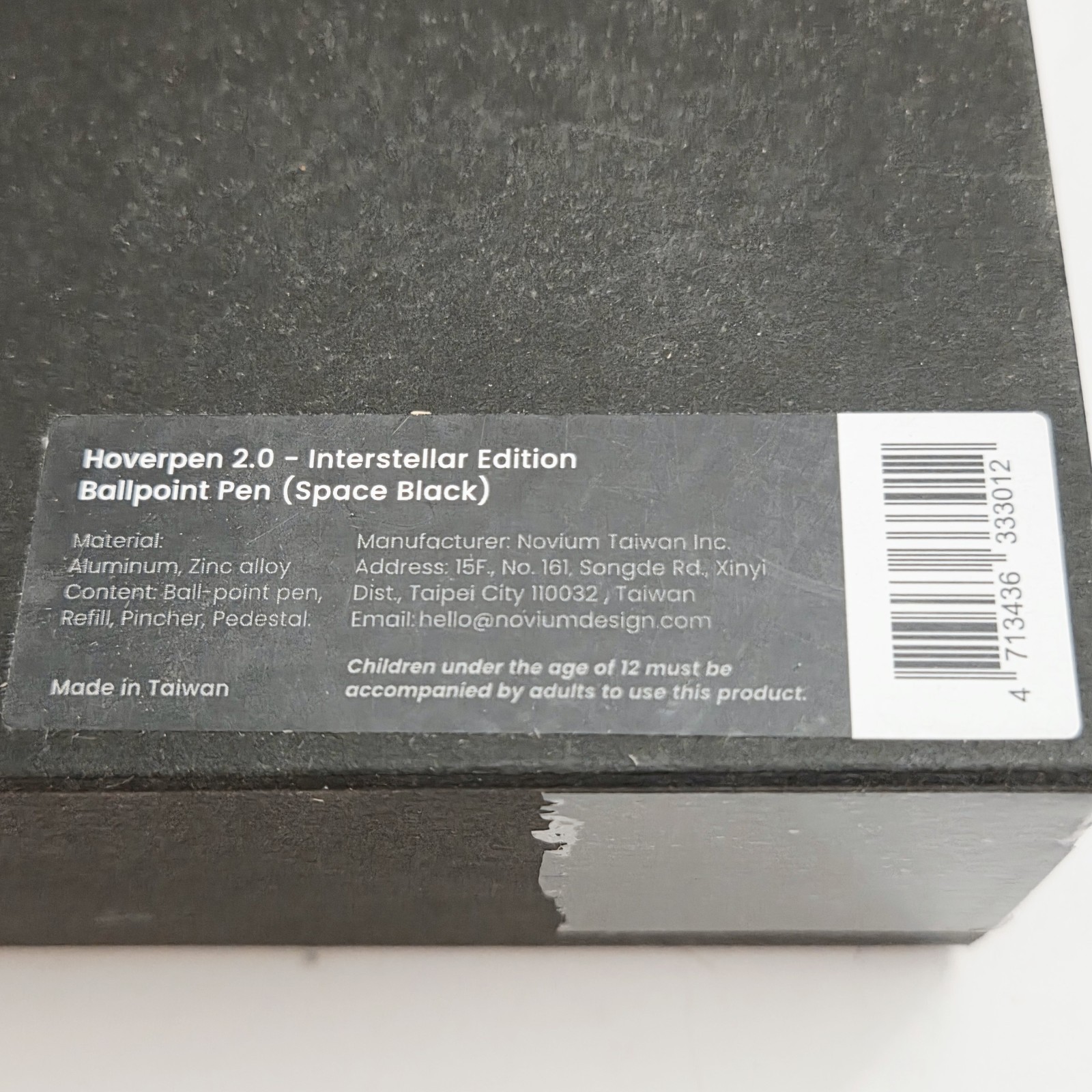 Hoverpen Interstellar Edition Magnetic Pen Space Black New Open Box Hover Pen