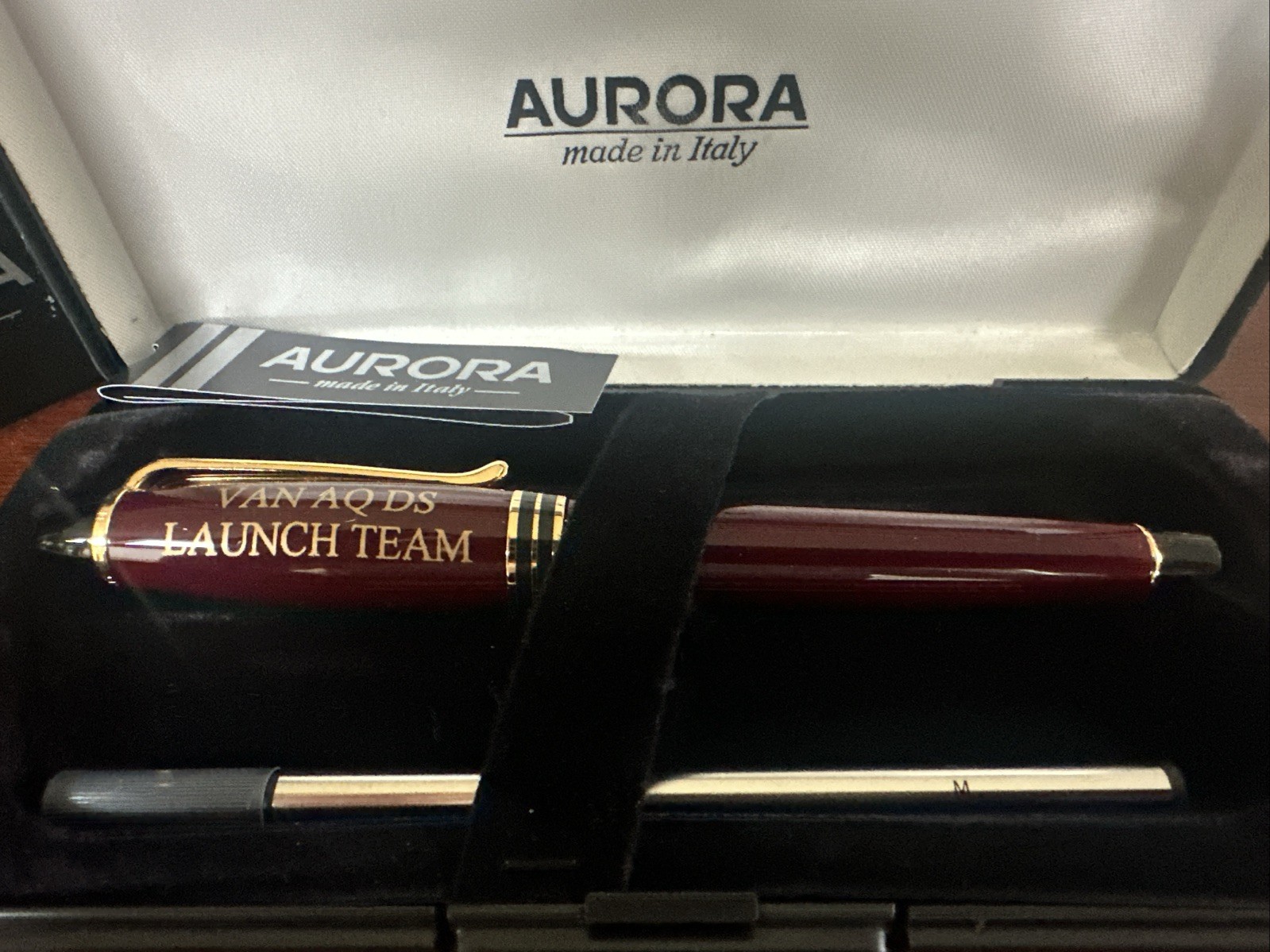 Aurora B71 Ballpoint Roller Pen Made In Italy New With Case And Refill