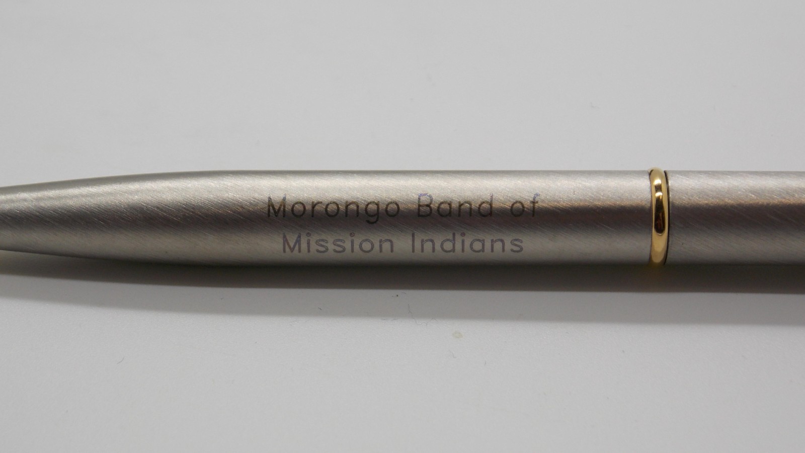 Garland Writing Pen Silver Gold Trim Heirloom «Morongo Band of Mission Indians»