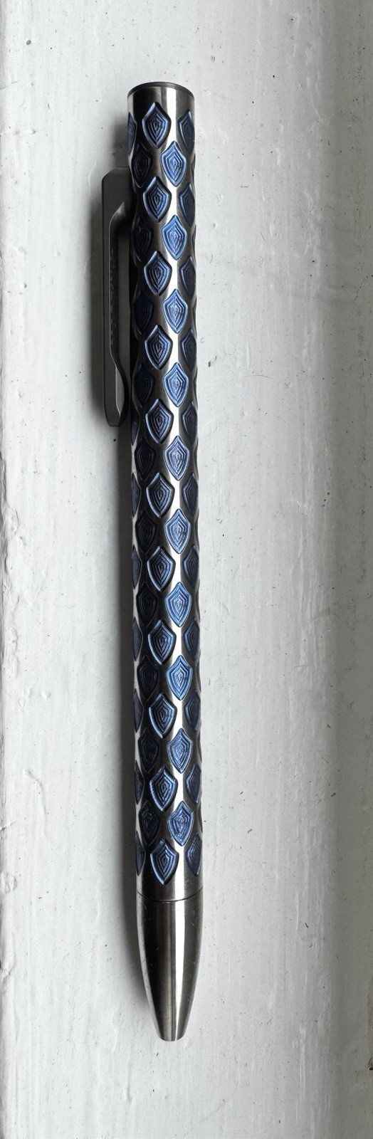 Smooth Precision Pens- Blue Dragon Scales Full Size (Titanium)
